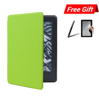 Зеленый ZGPAX умный кожаный чехол-Обложка для Amazon Kindle Paperwhite 4 6 ''10. Магнитный чехол для чтения 6 дюймов+ пленка+ стилус A2 - Цвет: Зеленый