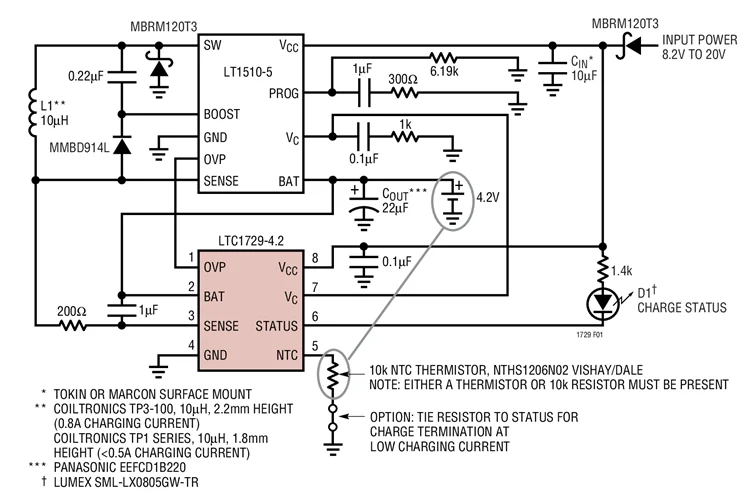 LTC1729CS8-8.4 LTC1729CS8-4.2 LTC1729 - Li-Ion Battery Charger Termination Controllers | Электроника