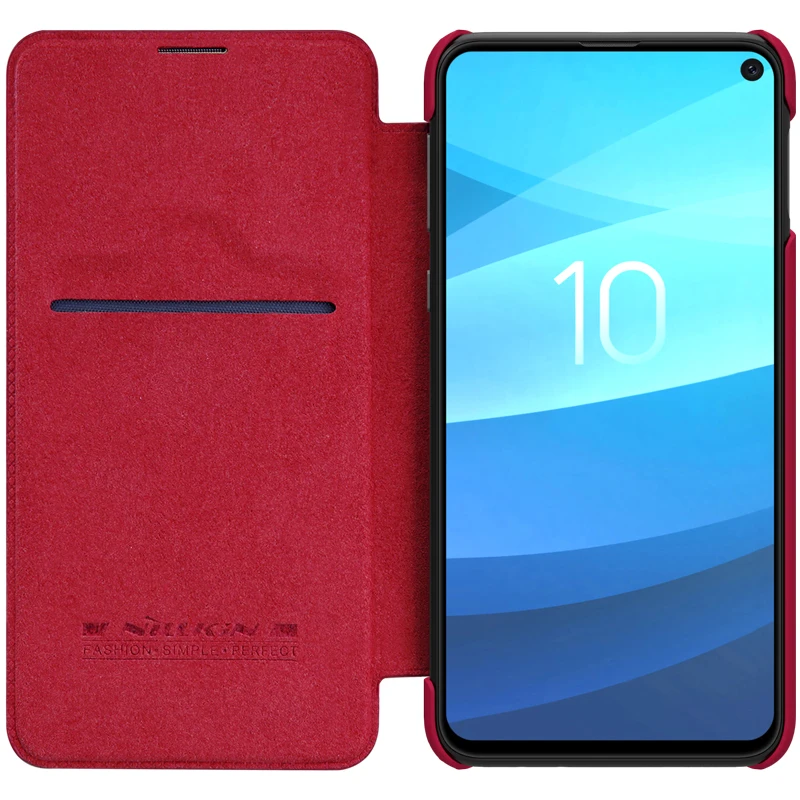 Кожаный чехол для samsung Galaxy S10e Nillkin QIN, защитный флип-чехол, чехол-бумажник для samsung Galaxy S10e