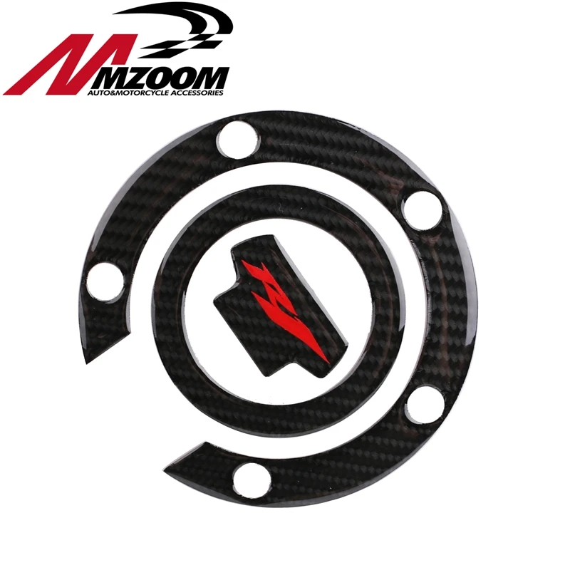 Free shipping Motorcycle 3D Carbon Fiber oil Tank Cap Pad Sticker for YAMAHA YZF-R1 |
