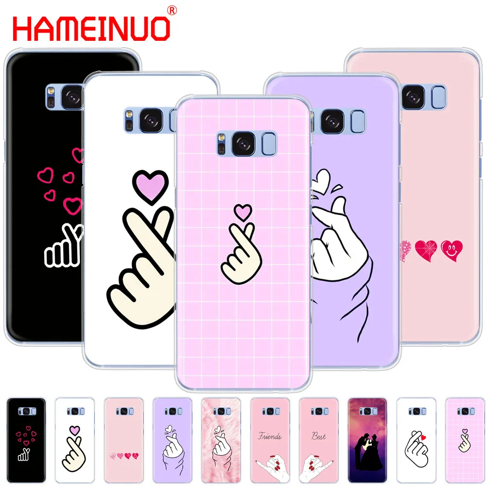 HAMEINUO чехол для сотового телефона с надписью Love on the finger Samsung Galaxy S9 S7 edge PLUS S8 S6 S5 S4 S3