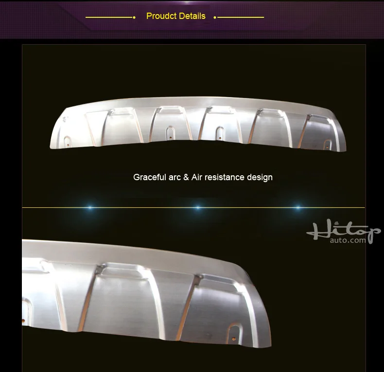 For INFINITI JX JX35 QX QX60 304 stainless steel skid plate/bumper protector guard 2013-2016.front &amp rear. necessary protection. |