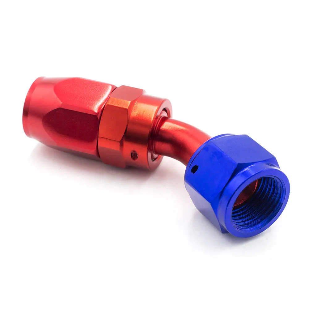 CNSPEED AN8 фитинг AN08 алюминиевые фитинги 45 градусов масло/топливо/поворотный шланг