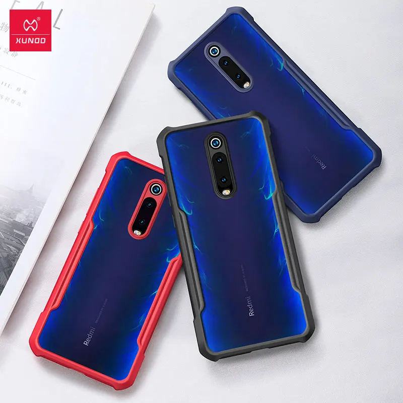 XUNDD Case For Xiaomi Redmi K20 Pro Mi 9 T Pro Note 8 Pro 9s Case Ring Protective Cover Bumper Original Transparent Shell