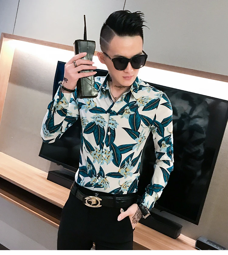 Высокое качество осень мужская рубашка мода Slim Fit Британский Стиль повседневные мужские рубашки с длинным рукавом деловые рабочие рубашки платье для мужчин s