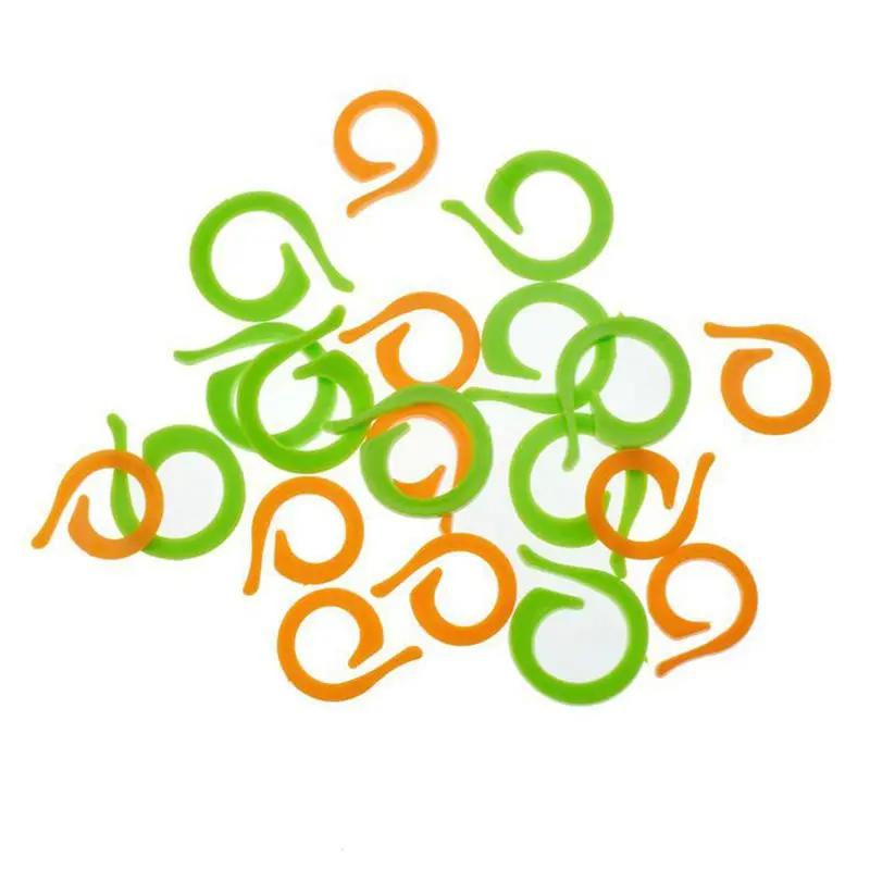 Пластиковые вязанные спицы крючком Крючки пластиковые маркеры игла зажим