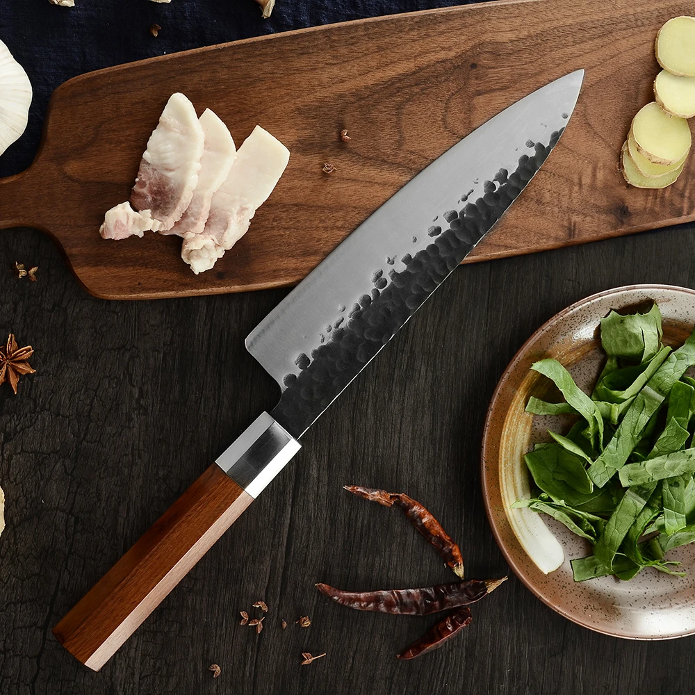 

DAMASK Japan Kirisuke Super Sharp Blade Kitchen Knife Sushi Sashimi Fish Meat Knife Handmade Forged Kitchen Knives Cooking Tools