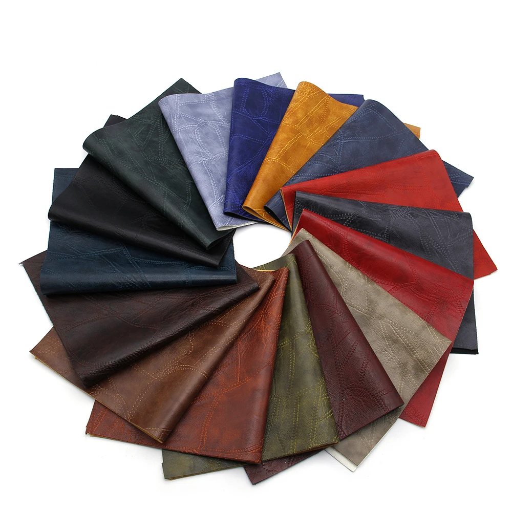 David accessories 20*34cm faux artificial Synthetic leather fabric hair bow diy decoration crafts 1piece,1Yc6846