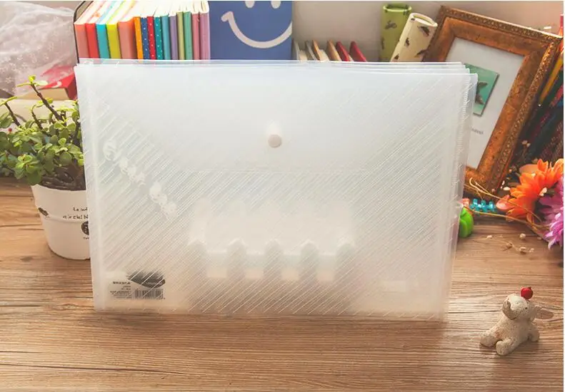 10 шт. прозрачная пластиковая папка для документов Сумка формата А4 обложки