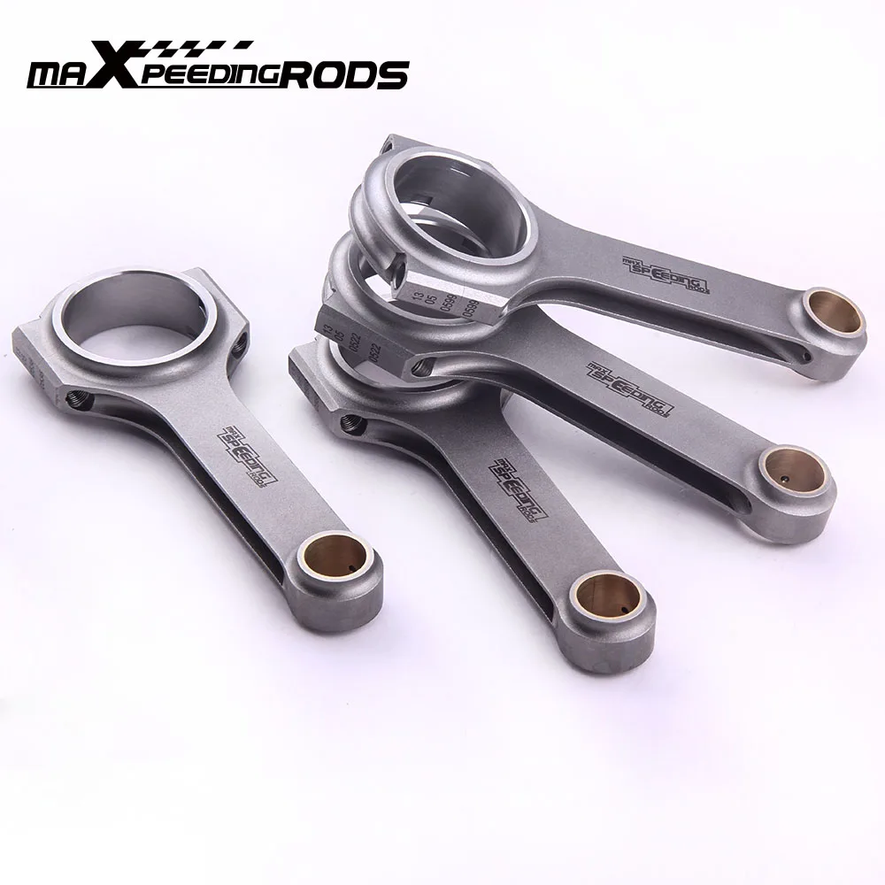 

Con Rods Rod for Fiat Punto GT 1.4 1.6L Turbo Conrods 800HP 4340 Forged Connecting Rods 4340 128.5mm for Uno RitmoTipo Engine