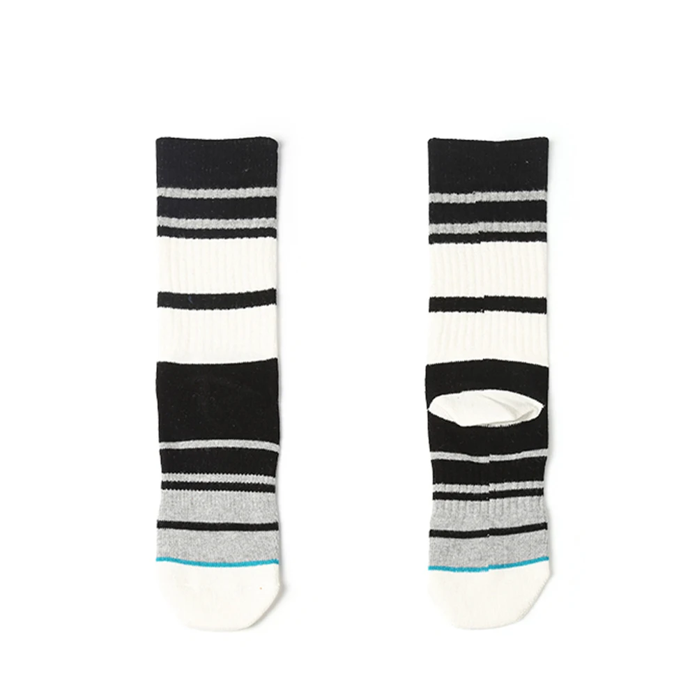 2 шт. модные спортивные для мужчин в полоску бег хлопковые дышащие носки