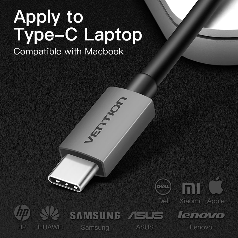 Адаптер Vention USB C на HDMI VGA адаптер Type c для MacBook Chromebook Pixel Huawei Mate 10 3 1 Male|Кабели VGA| |