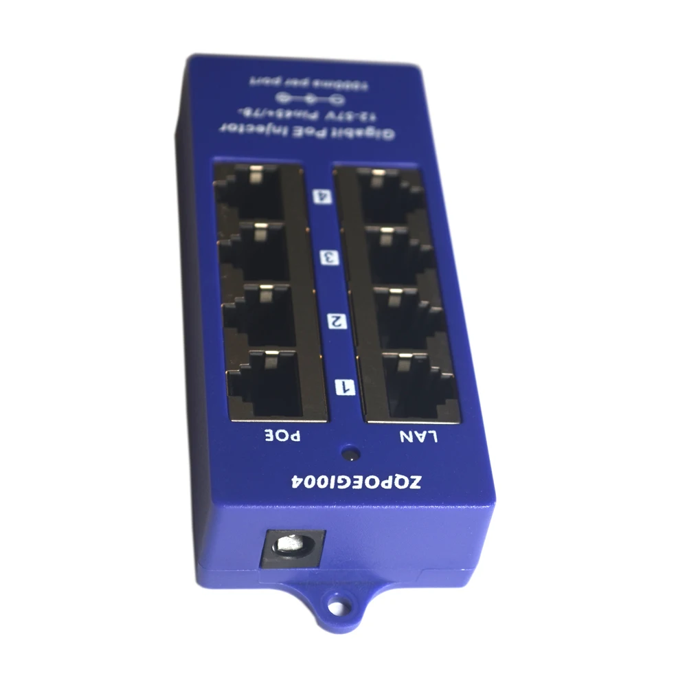 Пассивный 4 портовый Gigabit Power over Ethernet PoE инжектор питания 24 вольт устройства MikroTik