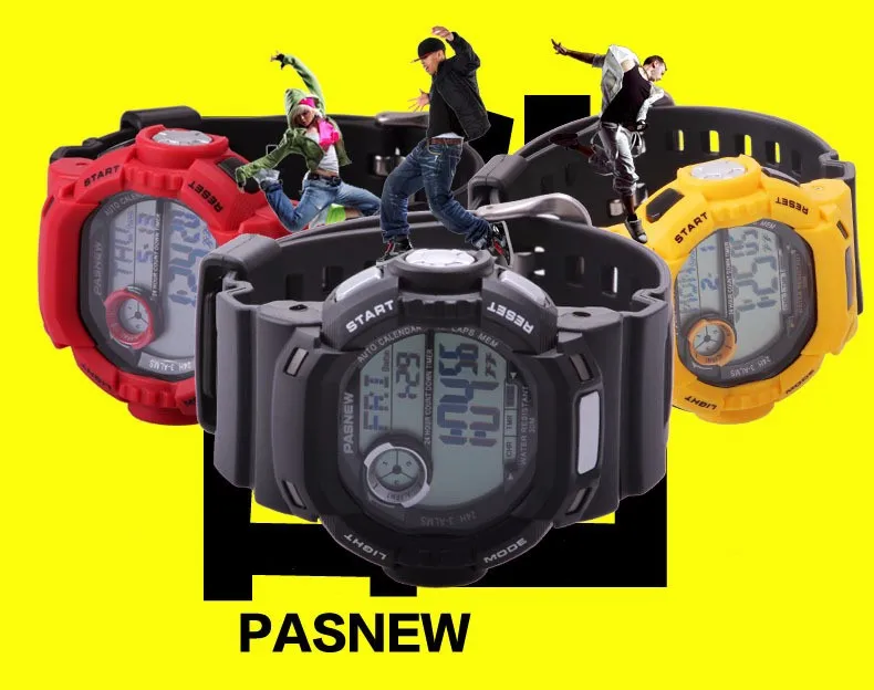 Топ люксовый бренд Pasnew часы мужские цифровые часы Мужские Модные Военные спортивные часы мужские horloge mannen reloj hombre цифровые