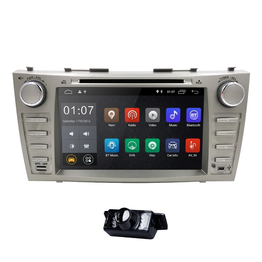 HIZPO Android 8 1 2DIN дюймов Автомобильный Стерео GPS для TOYOTA Camry 2007 2011 Aurion 2006 сенсорный