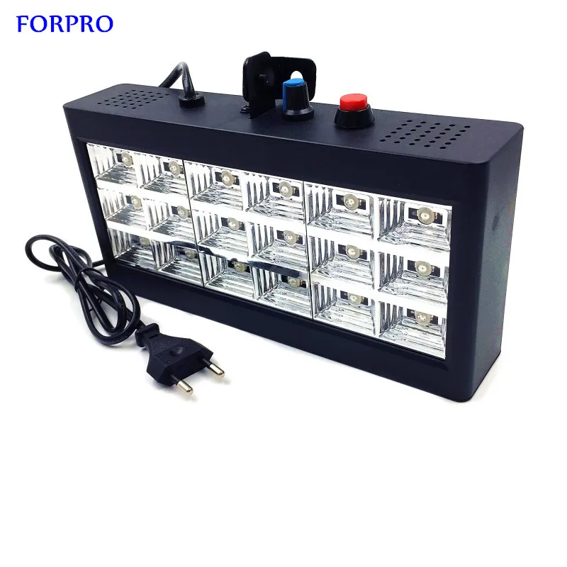Светодиодный RGB Стробоскоп FORPRO со звуковым управлением 18 дюймов 20 Вт диско