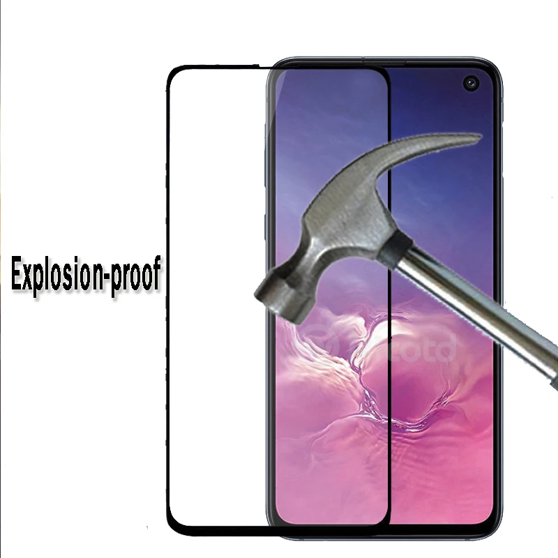Закаленное защитное стекло для Samsung Galaxy S10e защитная пленка 2.5D с полным покрытием