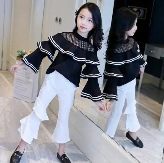 Осень 2018 детская одежда для подростков хлопковые рубашки девочек детские