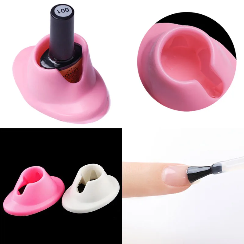 1 шт. DIY резиновый держатель для гель-лака ногтей Силиконовый дисплей инструменты