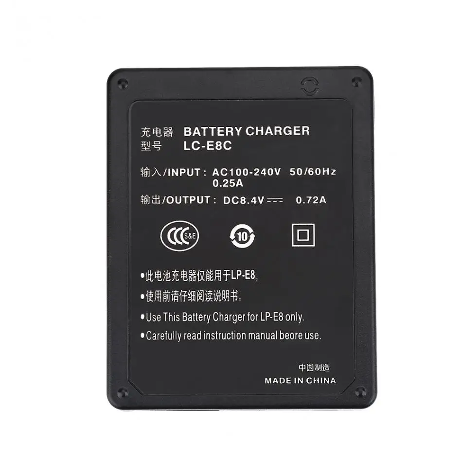Зарядное устройство для камеры 2 типа Canon LP E8 EOS 550D / 600D 650D 700D зарядное камеры|battery