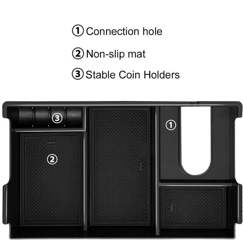 Car Seat Crevice Storage Box Center Console Armrest Organizer Auto Gap Holder With 2PCS Hangers For Toyota Tundra 2014-2017 | Автомобили и