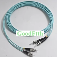 fiber patch cords jumpers st fc fc st multimode 50125 om3 10g duplex goodftth 1 15m