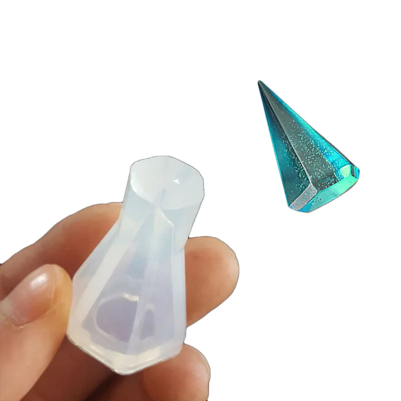 Transparent Silicone manual cubic three pyramid silicone energy tower DIY mould jewelry resin molds for | Украшения и аксессуары