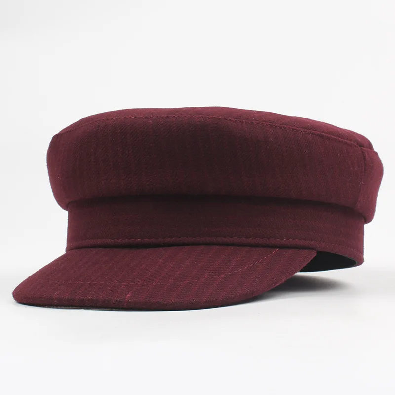 Кепки для газетчика USPOP в полоску женские винтажные шерстяные кепки с плоским