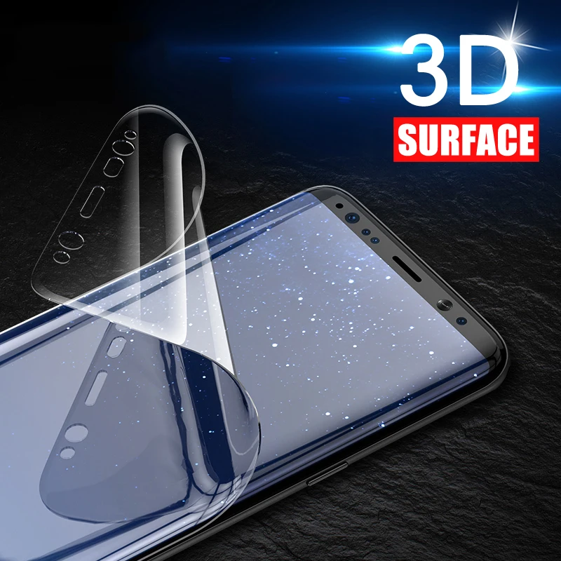 3D HD изогнутый мягкий протектор экрана для Samsung Galaxy S7 S8 S9 Plus S6 Edge Защитная пленка Note