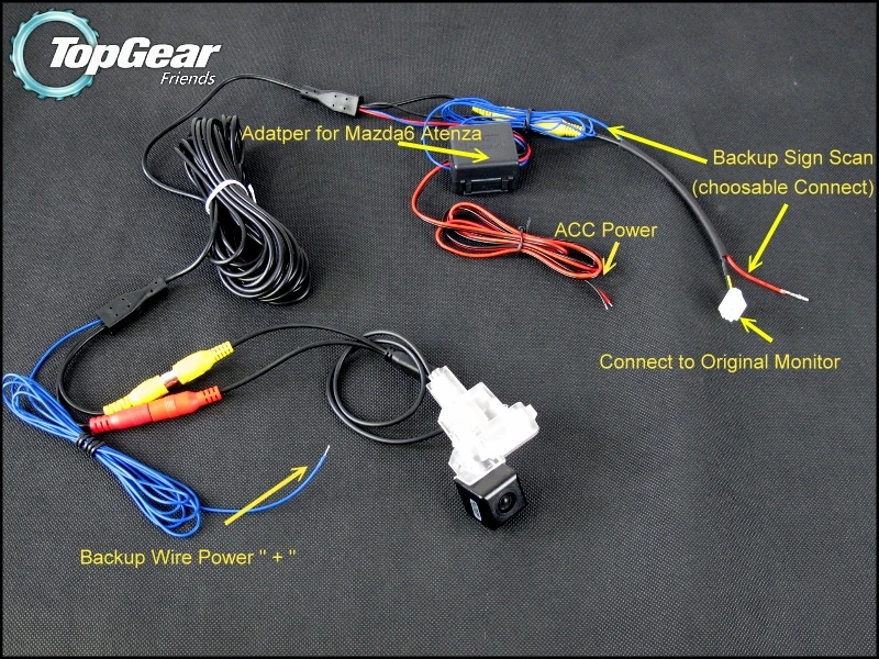 Автомобильная камера подключается к оригинальному заводскому экрану/монитору