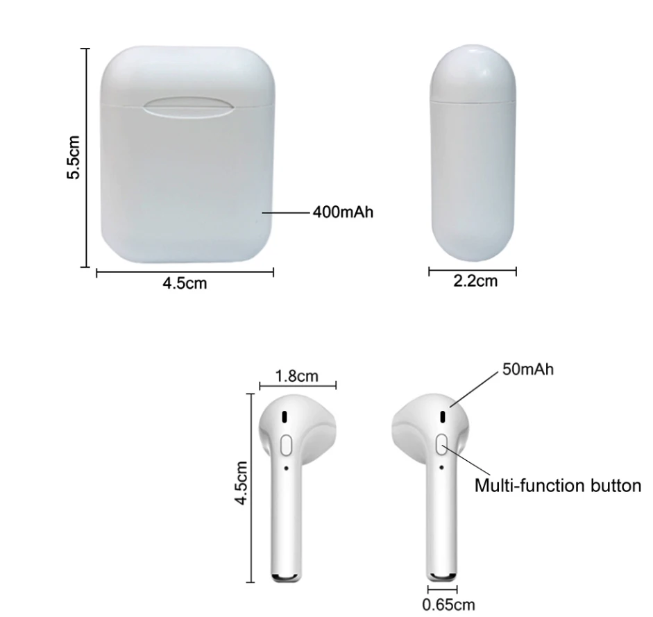 I11 наушники-вкладыши TWS Bluetooth 5 0 Беспроводной наушники mini i7s с микрофоном для iPhone X 7