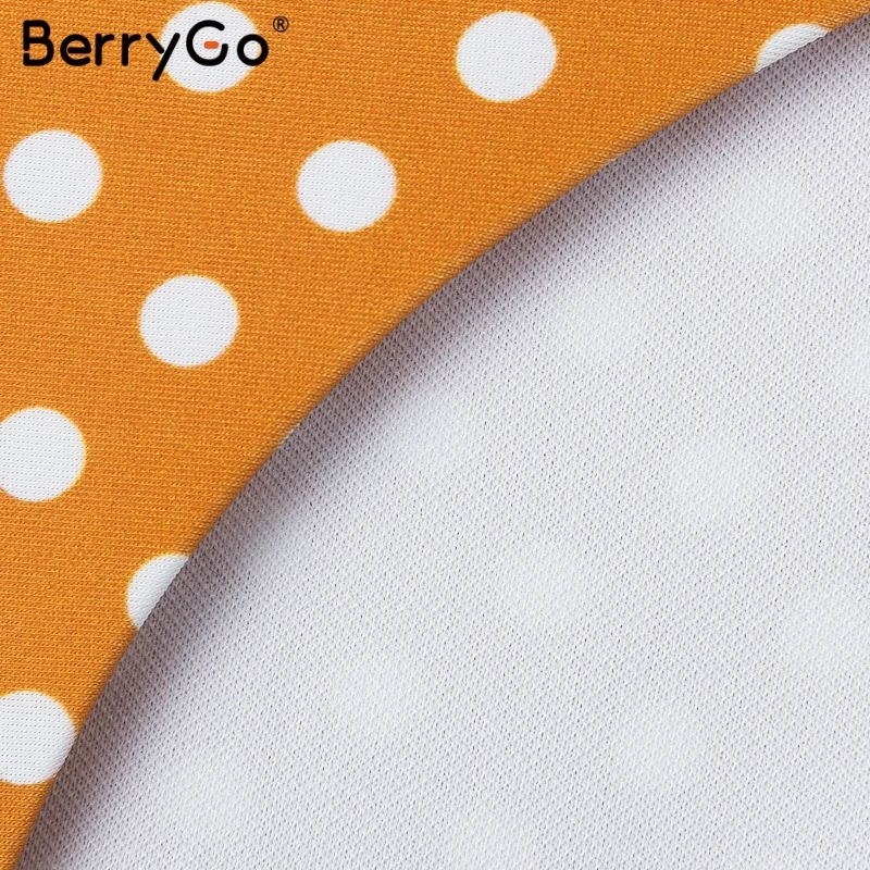 BerryGo бандажный полосатый Женский купальник бикини набор 2019 в горошек два предмета без бретелек пуш ап мягкий