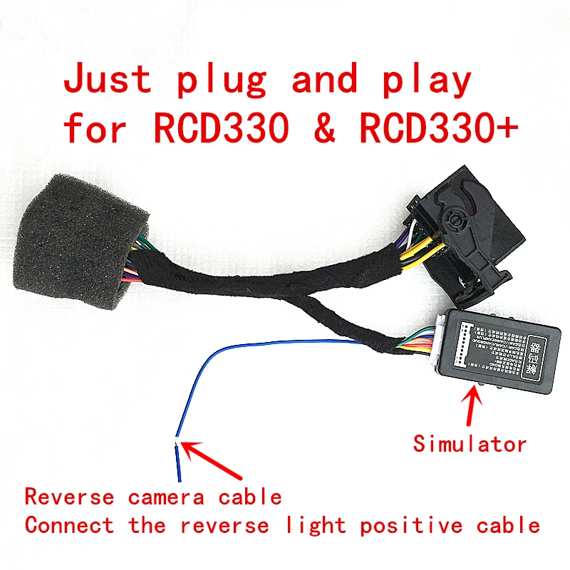RCD330 RCD510 rcd330G CANBUS симулятор декодер с кабелем Plug & Play ISO Quadlock адаптер для Golf VI Jetta 5 6 MK5