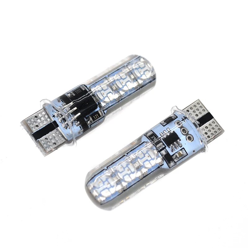 Автомобильные светодиодные лампы SKYJOYCE 2 шт./компл. 12 В T10 W5W 5050 светодиодов 6SMD RGB