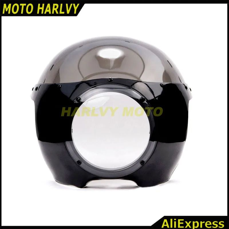 5 3/4 "Cafe Racer передняя фара обтекатель лобовое стекло для Harley Sportster 883 1200 XL Dyna 39 мм