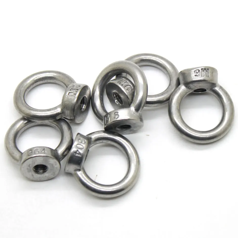 

1Pcs M10 304 Stainless Steel Lifting Eye Nut Ring Shape Nuts eye nuts CPC137