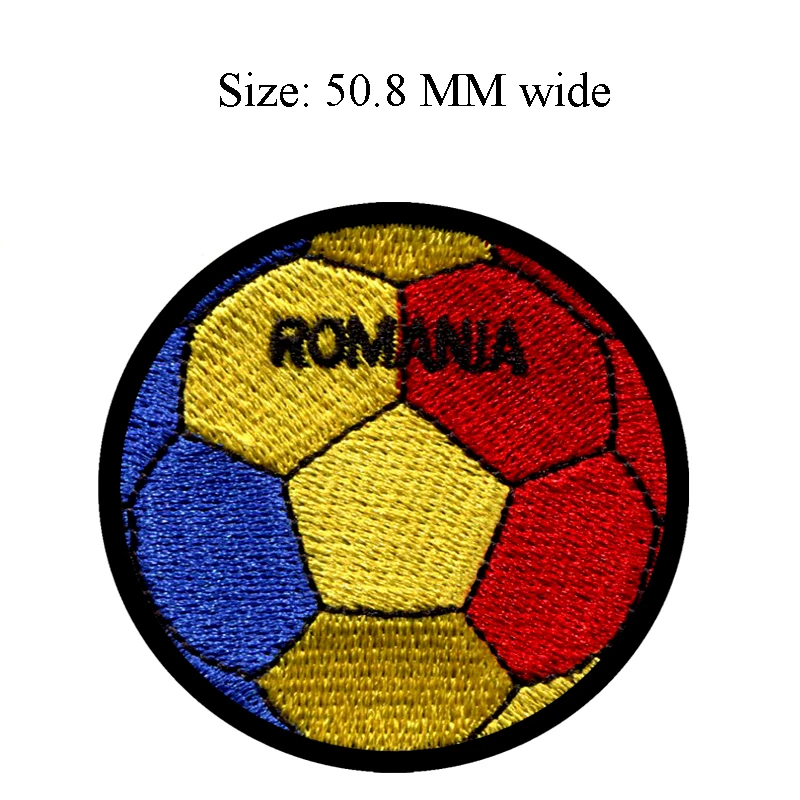 50 8 мм в ширину флаг Румыния патч футбольный мяч Футбол доставка для аксессуаров