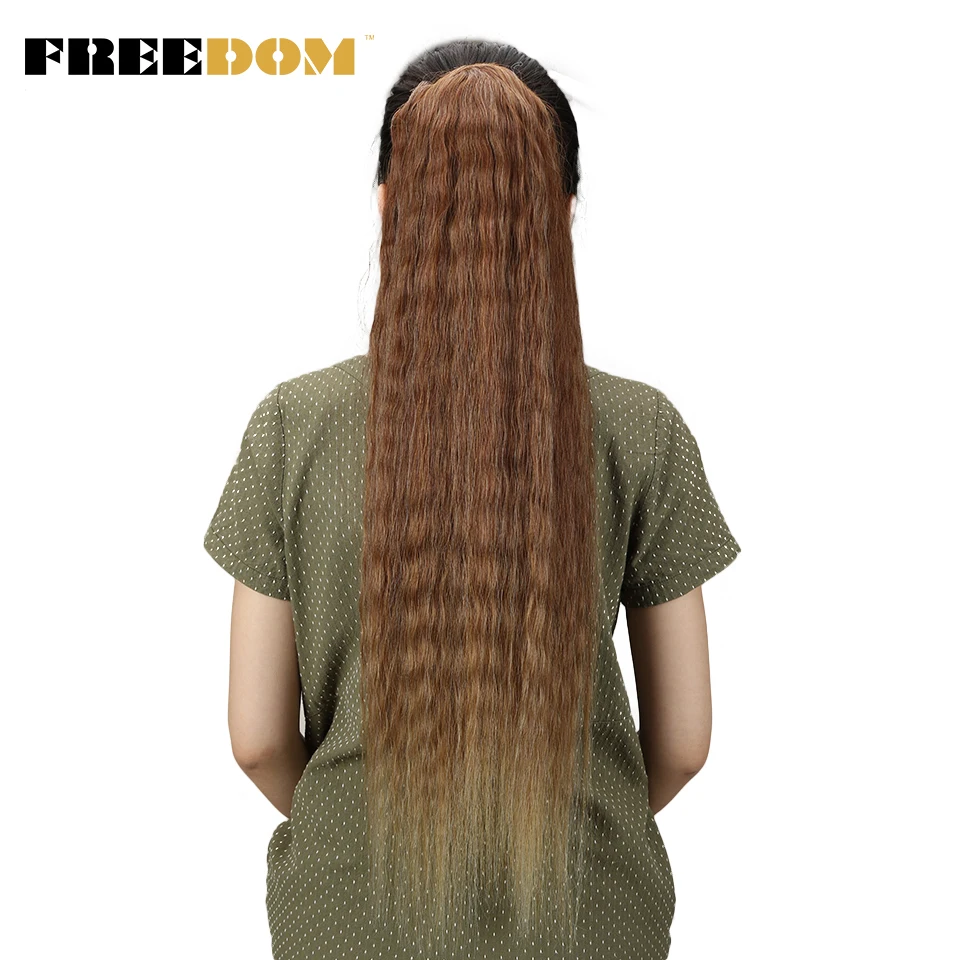 Прямые пряди волос FREEDOM для чернокожих женщин из высокотемпературного волокна