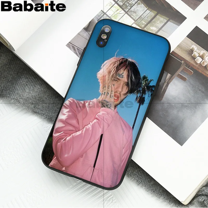 

Lil Peep Lil Bo Peep Pattern TPU Soft Phone Accessories Case for iPhone 8 7 6 6S Plus X XS MAX 5 5S SE XR 12 mini 12ProMax