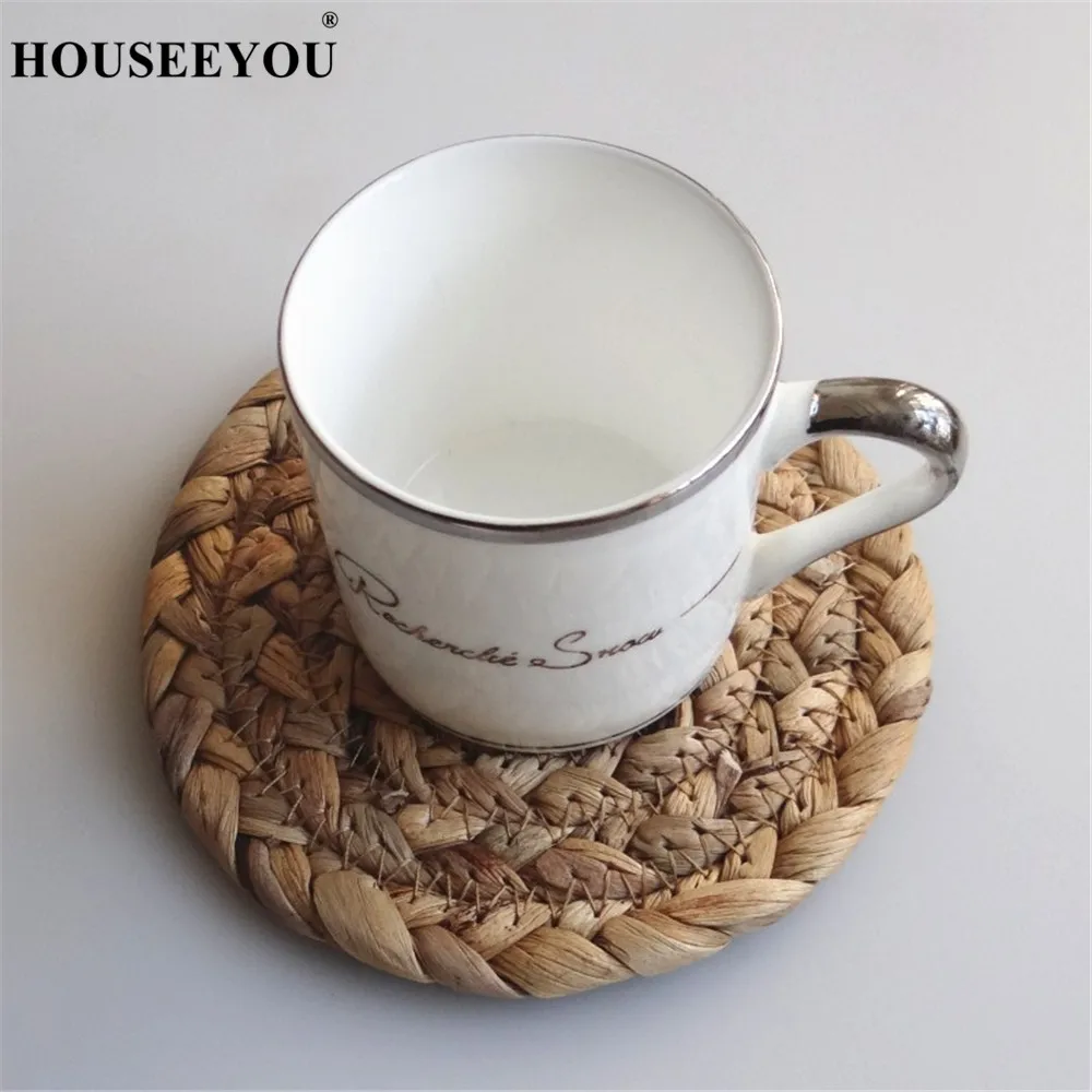 Подставки из ротанга HOUSEEYOU подставки для чашек коврик обеденного стола