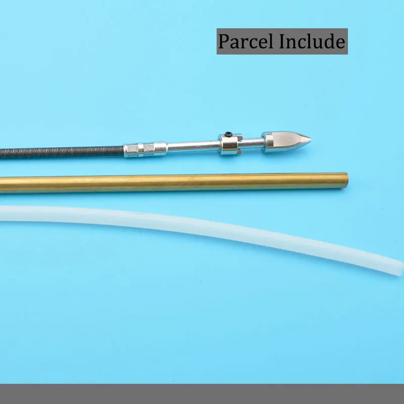 RC модель лодка вал комплект 4 мм Гибкая ось + латунная трубка пластиковая труба