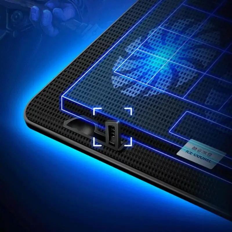 Охладитель для ноутбука ICE COOREL A9 2 USB 6 охлаждающий вентилятор 12-17 дюймов подставка для ноутбука