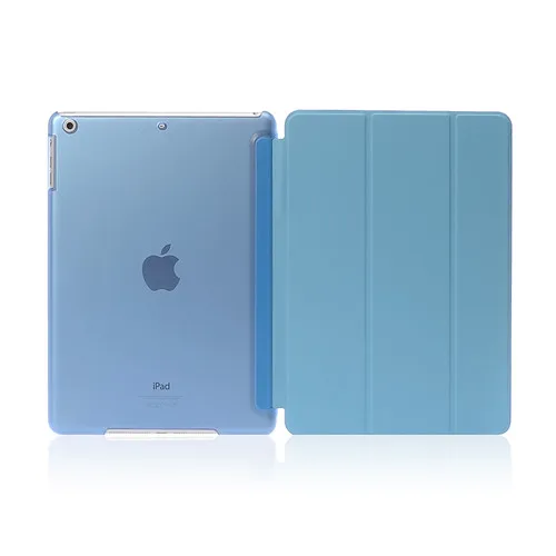Чехол для планшетов для iPad Air 1 Новинка 9,7 дюймов модель A1822 A1823 A1893 A1954 чехол силиконовый тонкий смарт-чехол Пробуждение/сон - Цвет: Sky blue
