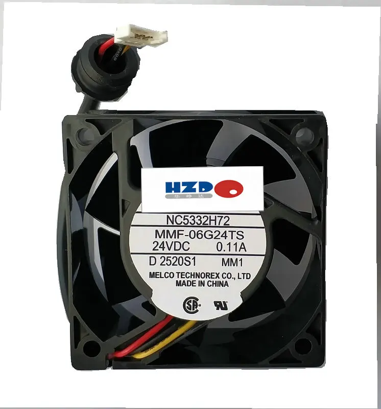 

Новый оригинальный инверторный вентилятор сервопривод NC5332H72 MMF-06G24TS MM1 24V 0.11A 60*60*25MM HZDO