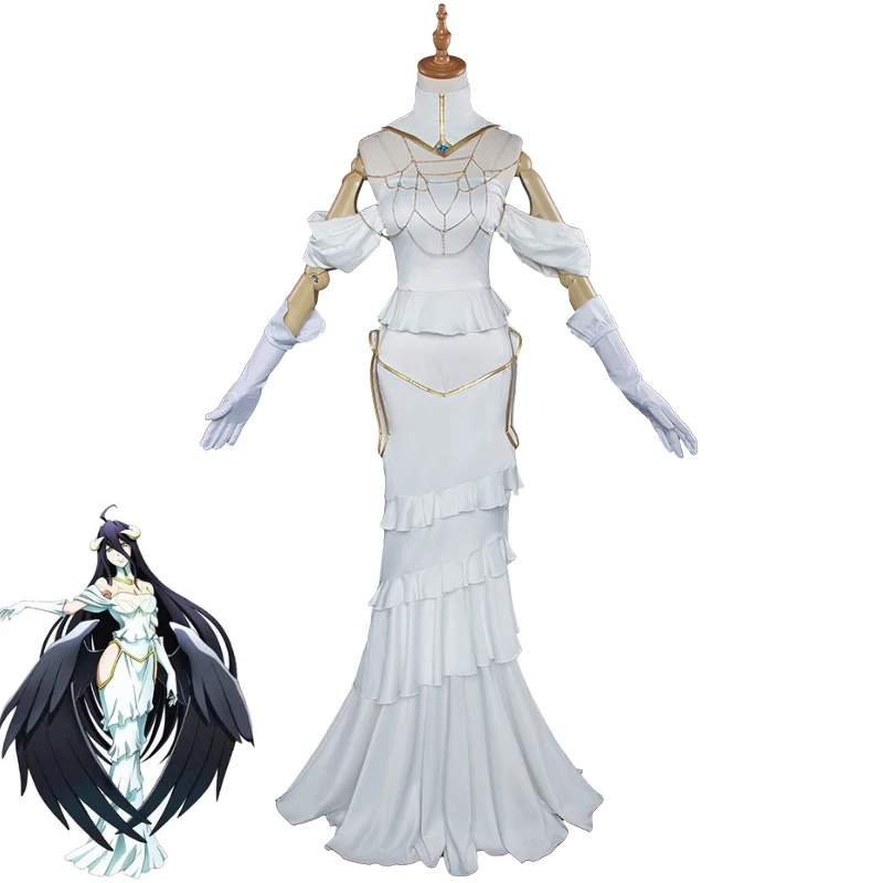 Albedo костюмы для косплея сексуальные платья королевы Женская Карнавальная форма