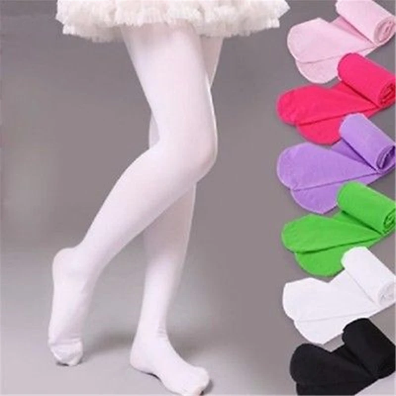 

Wholesale price Baby Kids Girls Tights 2017 New Arrival Fashion Soft Velvet Ballet Dancewear Tights Pantyhose Age 4-9Y