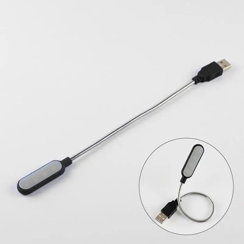 USB светильник светодиодный книжный светильник Мини Гибкий Яркий 4 Светодиодный светильник для чтения книг лампа для путешествий спальня книга ридер#2