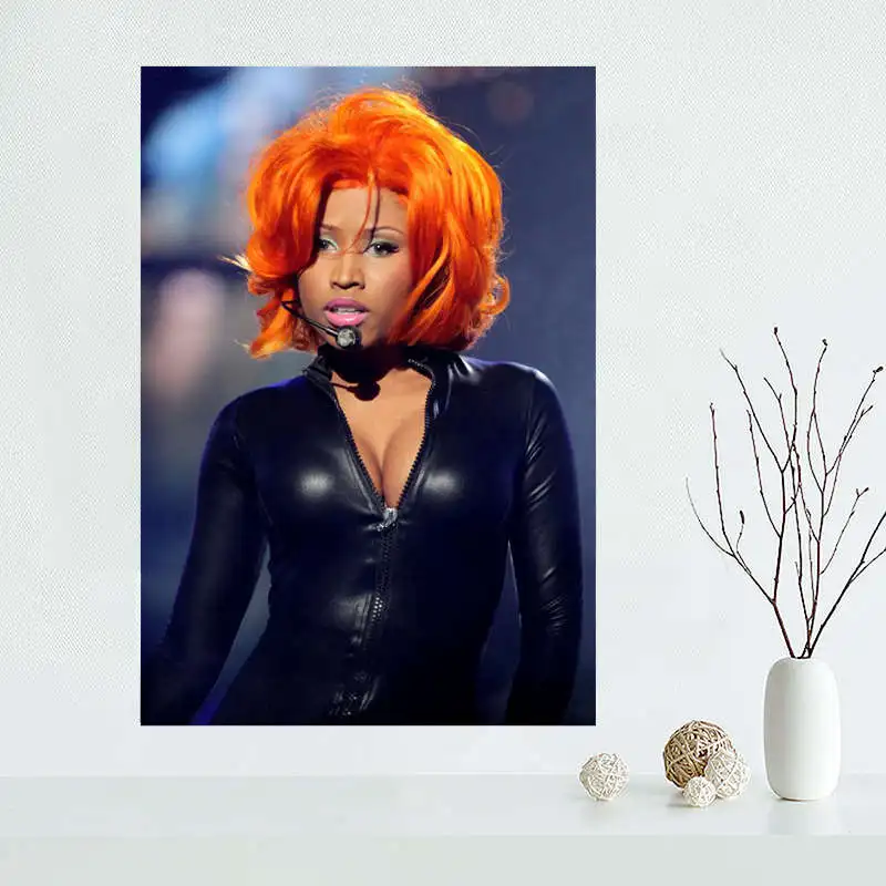 Персонализированный постер Nicki Minaj для рисования на холсте шелковая ткань