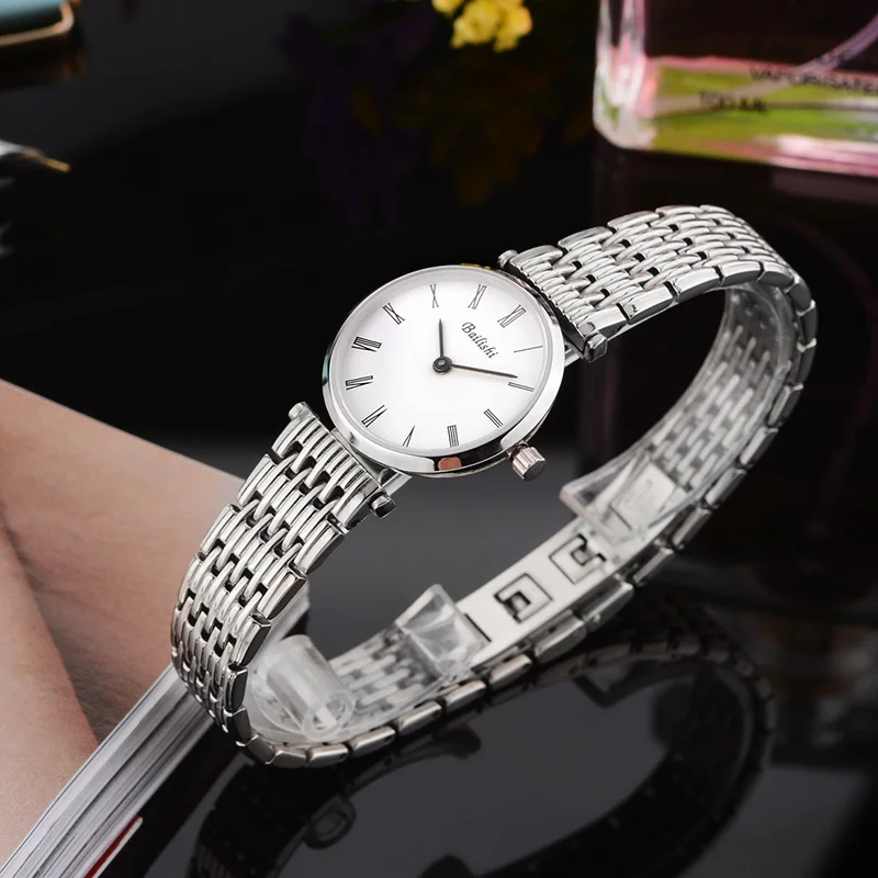 BAILISHI new ladies watchs silver stainless steel Quartz Water Resistant womens watches top brand luxury casual Wristwatch | Наручные