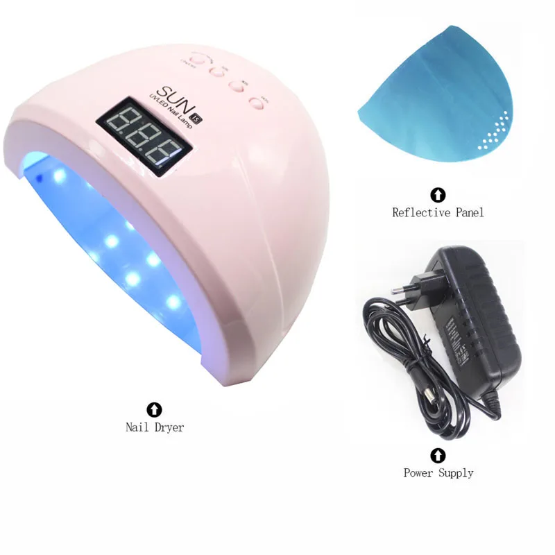 УФ лампа для сушки гель лака ногтей 48 Вт/24 Вт 365 нм|nail dryer|nail led lampled lamp uv |